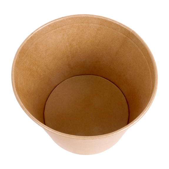 Bucket poulet kraft 4500 ml avec couvercle inclus - carton de 120 unités