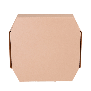 Boite à pizza octogonale kraft 29 x 29 x 3.8 cm - pack de 100 unités