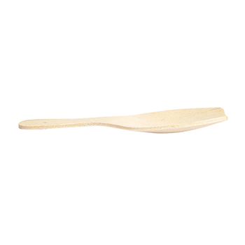 Petite cuillère à glace en bois 6.6 cm en sachet blanc individuel - paquet de 100 unités