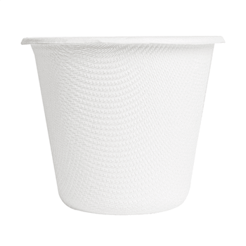 Pot à sauce avec couvercle en cellulose naturelle fibre de canne à sucre  - BLANC - 90 ml - carton de 1000 unités