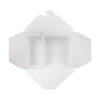 Boite américaine en carton pour plats cuisinés Kraft 2 compartiments 1320+660 ml - carton de 200 unités