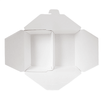 Boite américaine en carton pour plats cuisinés Kraft 2 compartiments 990+990 ml - carton de 200 unités