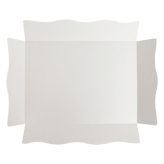 Plateau de transport avec couvercle MARRON 23x17x4.5(h) cm - carton de 200 unités