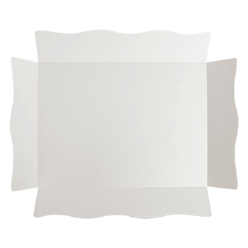 Plateau de transport avec couvercle MARRON 23x17x4.5(h) cm - carton de 200 unités