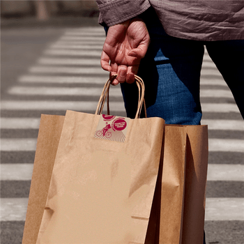 Étiquette autocollantes pour fermeture de sac de livraison 5 x 8 cm - paquet de 1000 unités