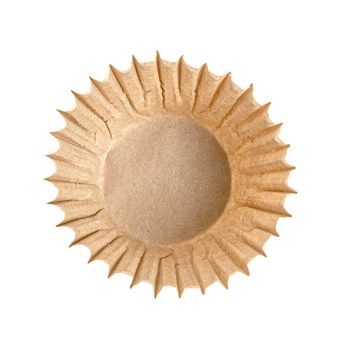 Caissettes à petits fours ingraissables kraft Ø 2.4 cm x 2 cm (h) - pack de 500 unités