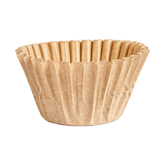 Caissettes à petits fours ingraissables kraft Ø 2.4 cm x 2 cm (h) - pack de 500 unités