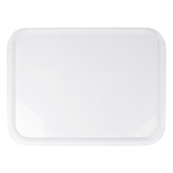 Assiette pour cloche bombée rectangulaire en polycarbonate 38 x 51 cm