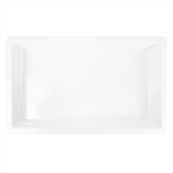Bac Gastronorm en mélamine BLANC 1/1 - hauteur 6.5 cm - Carton de 3 unités