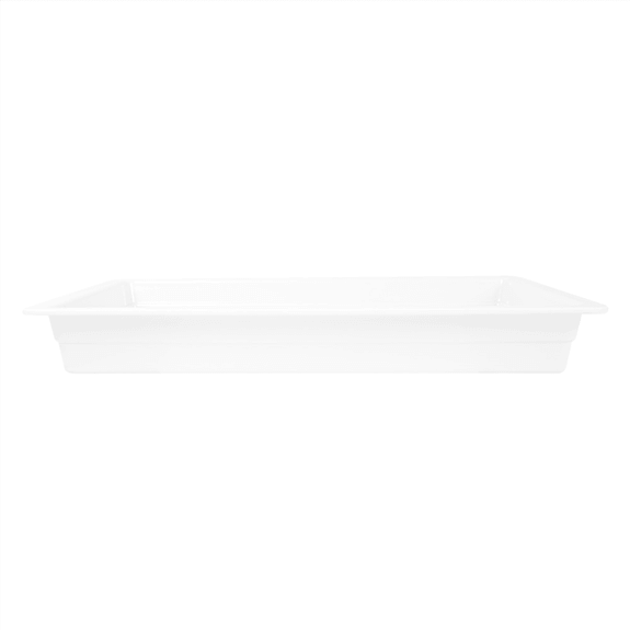 Bac Gastronorm en mélamine BLANC 1/1 - hauteur 6.5 cm - Carton de 3 unités