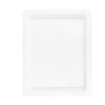 Bac Gastronorm en mélamine BLANC 1/2 - hauteur 2 cm - Carton de 6 unités