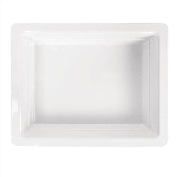 Bac Gastronorm en mélamine BLANC 1/2 - hauteur 6.5 cm - Carton de 6 unités