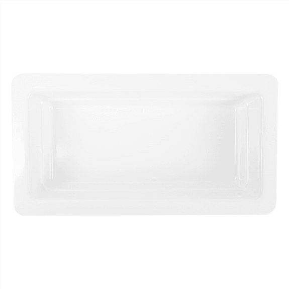 Bac Gastronorm en mélamine BLANC 1/3 - hauteur 6.5 cm - Carton de 6 unités