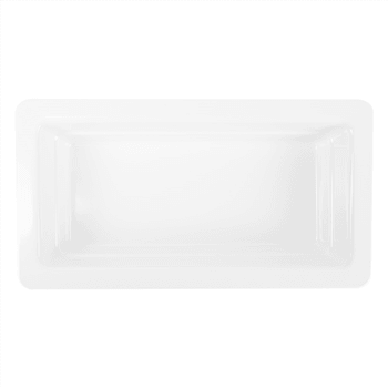 Bac Gastronorm en mélamine BLANC 1/3 - hauteur 6.5 cm - Carton de 6 unités