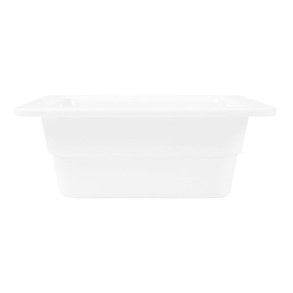 Bac Gastronorm en mélamine BLANC 1/6 - hauteur 6.5 cm - Carton de 6 unités