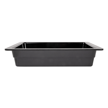 Bac Gastronorm en mélamine NOIR 1/2 - hauteur 6.5 cm - Carton de 6 unités