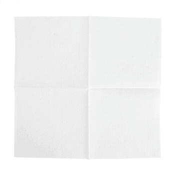 Serviette non tissée Like-Linen cocktail 20x20 cm BLANCHE - carton de 3600 unités