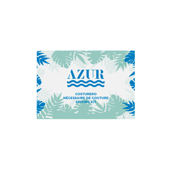 Kit de couture en sachet individuel en papier Azur - Paquet de 250 unités