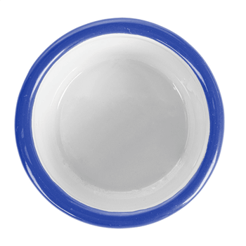 Ramequin rond en fer émaillé BLANC 120 ml 9 x 3.5 cm- paquet de 12 unités