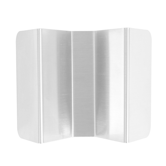 Rack de rangement pour 1 ou 2 tacos en inox - 10 x 8 x 3.5 cm - pack de 12 unités