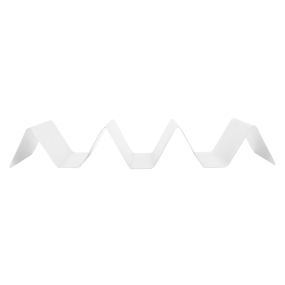 Rack de rangement pour 3 ou 4 tacos en inox - 20.5 x 8 x 3.5 cm - pack de 12 unités