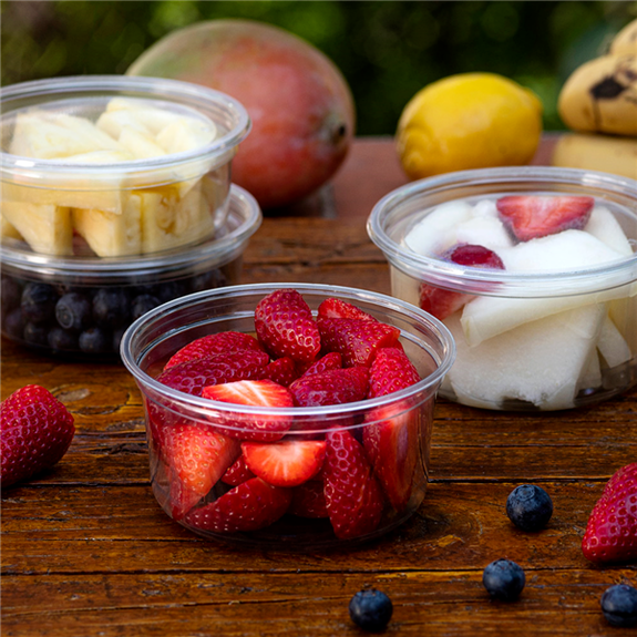 Pot traiteur transparent 375 ml - carton de de 576 unités