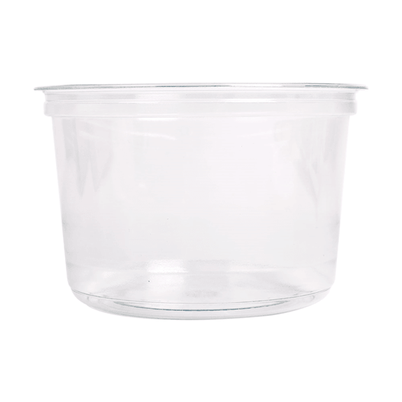 Pot traiteur transparent 550 ml - pack de 32 unités