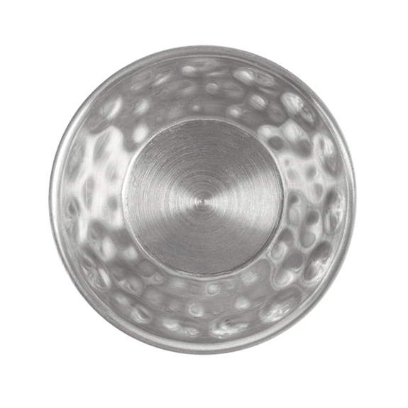 Ramequin inox martelé - 45 ml - diamètre 6.4 x 2.5 cm - Pack de 12 unités