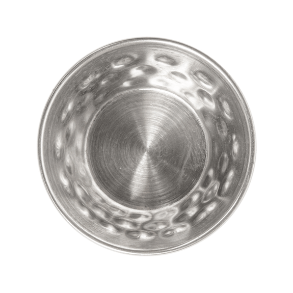 Ramequin inox martelé - 60 ml - diamètre 6.2 x 3.3 cm - Pack de 12 unités