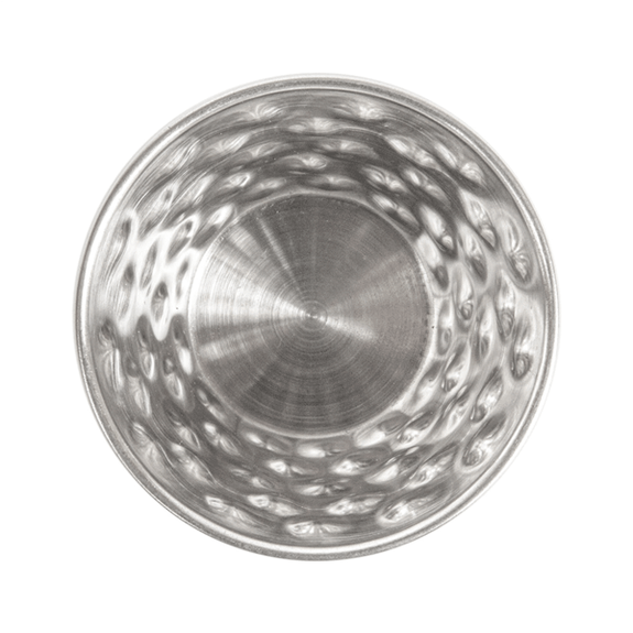 Ramequin inox martelé - 75 ml - diamètre 6 x 4.4 cm - Pack de 12 unités