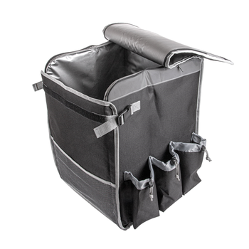 Sac à dos isotherme pour livraison en vinyl noir - 35.5x35.5x47 cm