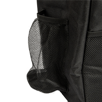 Sac à dos isotherme pour livraison en vinyl noir - 35x24x45 cm