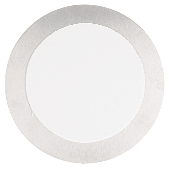 Plaque de signalisation auto adhésive toilettes pour hommes diamètre 7.5 cm en inox