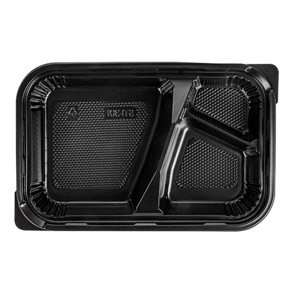 Lot De 3 Plats Micro-ondes 3 Compartiments Avec Couvercle – SPORWAY, Vaisselle Chauffe-Plats Pratique Et Ventilée