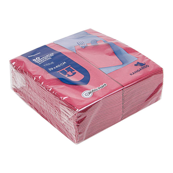 Serviette Kangourou Double Point® 39x40cm BORDEAUX - Carton de 1400 unités