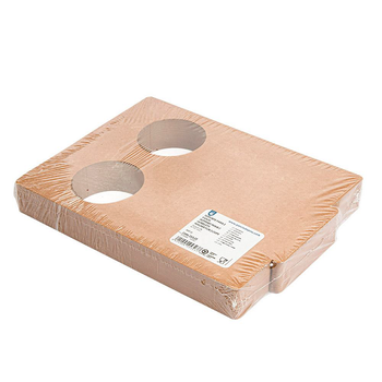 Support pour gobelets en carton recyclé 2 emplacements - carton de 600 unités