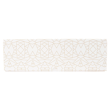 Boîte pâtissière BLANCHE décorée 32x32x10(h) cm - pack de 50 unités