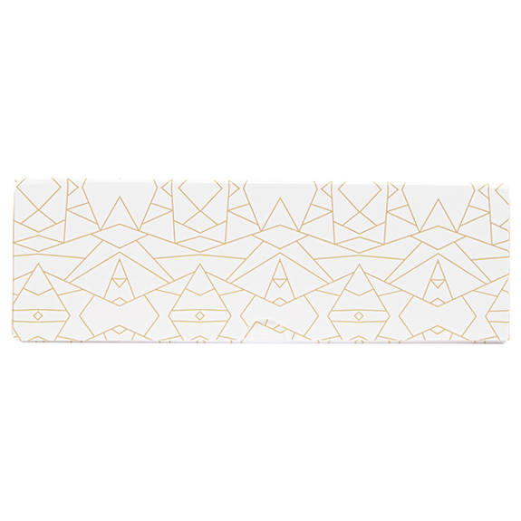 Boîte pâtissière avec fenêtre BLANCHE décorée 23x23x7.5(h) cm - pack de 50 unités