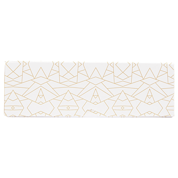 Boîte pâtissière avec fenêtre BLANCHE décorée 23x23x7.5(h) cm - pack de 50 unités