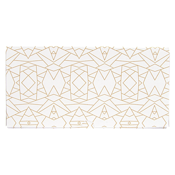 Boîte pâtissière avec fenêtre BLANCHE décorée 24x24x12(h) cm - pack de 50 unités