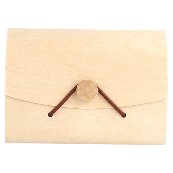 Coffret en bois cylindrique pour macarons 11 x 5 x 8 cm - carton de 60 unités