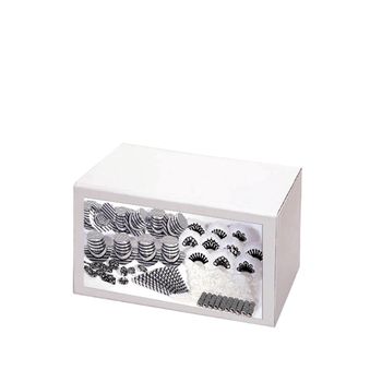 Assortiment de cotillons pour 20 personnes "Strips" Argent