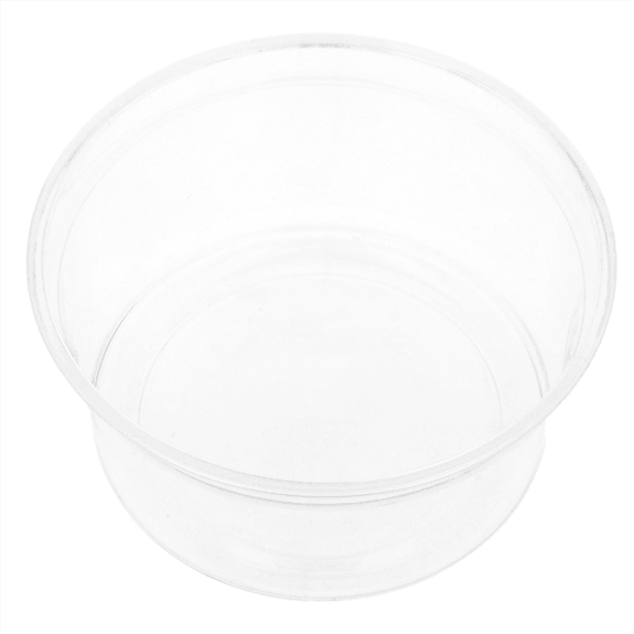Pot à dessert en plastique transparent PET 500 ml avec couvercle inclus - carton de 250 unités