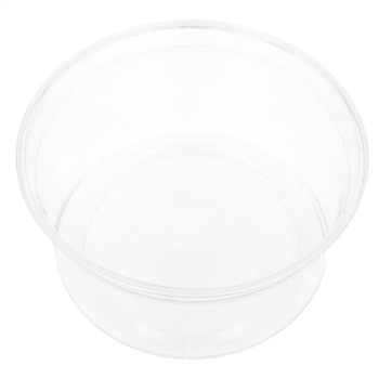 Pot à dessert en plastique transparent PET 500 ml avec couvercle inclus - carton de 250 unités