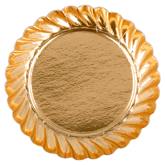 Support à pâtisserie rond OR Ø 5.5 cm - pack de 100 unités