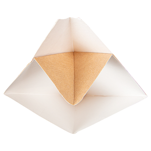 Cornet kangourou avec languette pour sauce en carton Neutre 100g - carton de 1600 unités