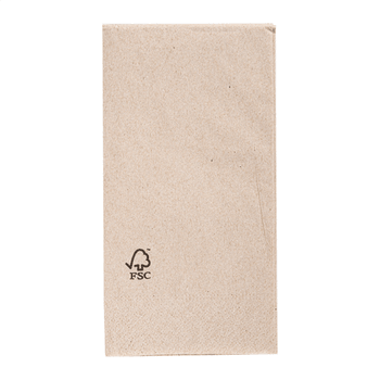Serviette 2 plis 40x40cm pliage 1/8 Beige FEEL GREEN - 28 cartons de 1800 unités