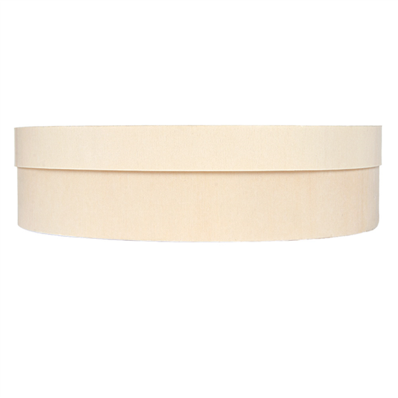 Combo barquette en bois et couvercle en bois 19.5 x 14.5 x 5 cm - carton de 20 unités