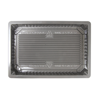 Barquette Sushi en RPET 100% recyclé 244 ml - 16.6 x 11.5 x 2 cm - pack de 312 unités