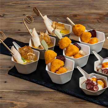 Mise en bouche Bionic Hexagonal - Naturel  - carton de 1000 unités